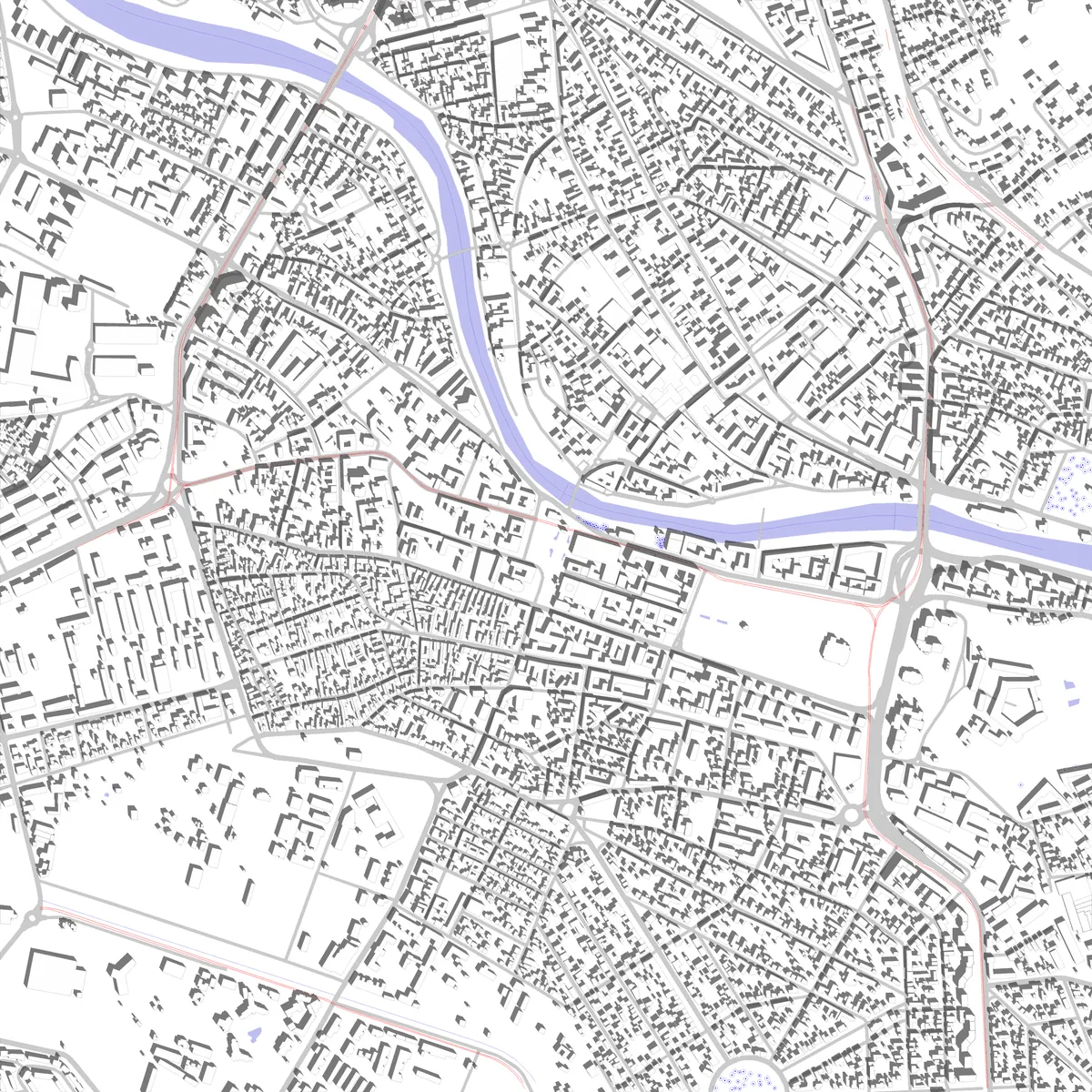Oradea Lageplan (2,5 km)