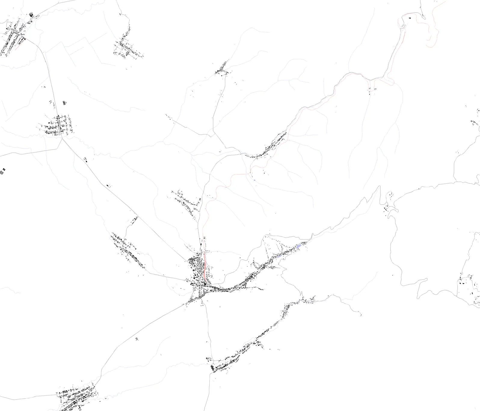Oravița figure ground plan