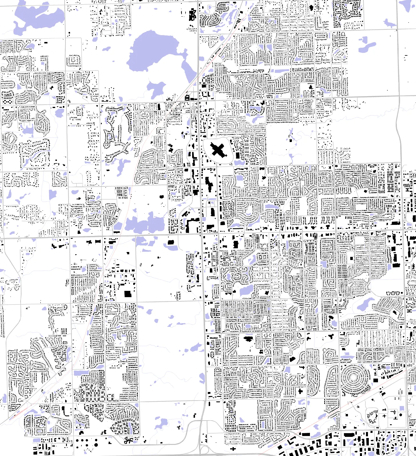 Orland Park figure ground plan