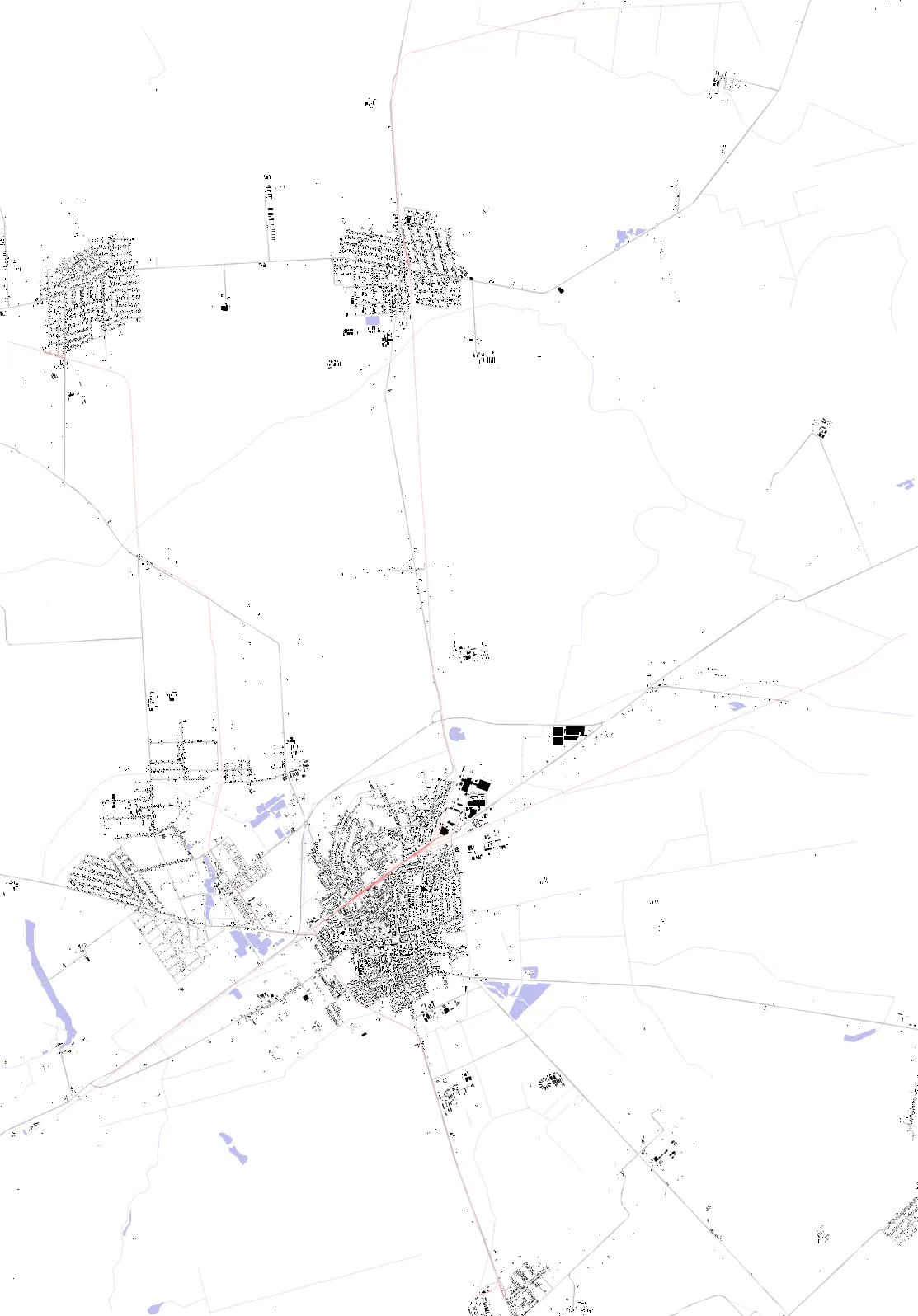 Orosháza figure ground plan