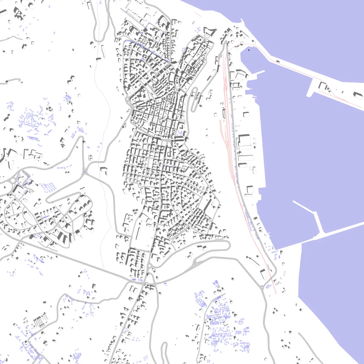 Ortona planimetria di sito (2.5 km)