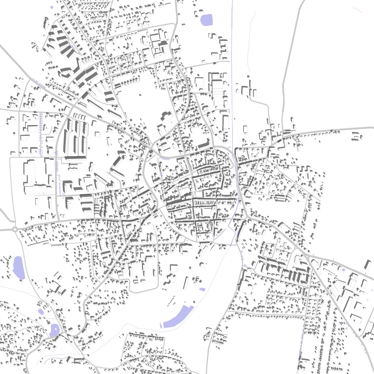 Oschatz Lageplan (2,5 km)