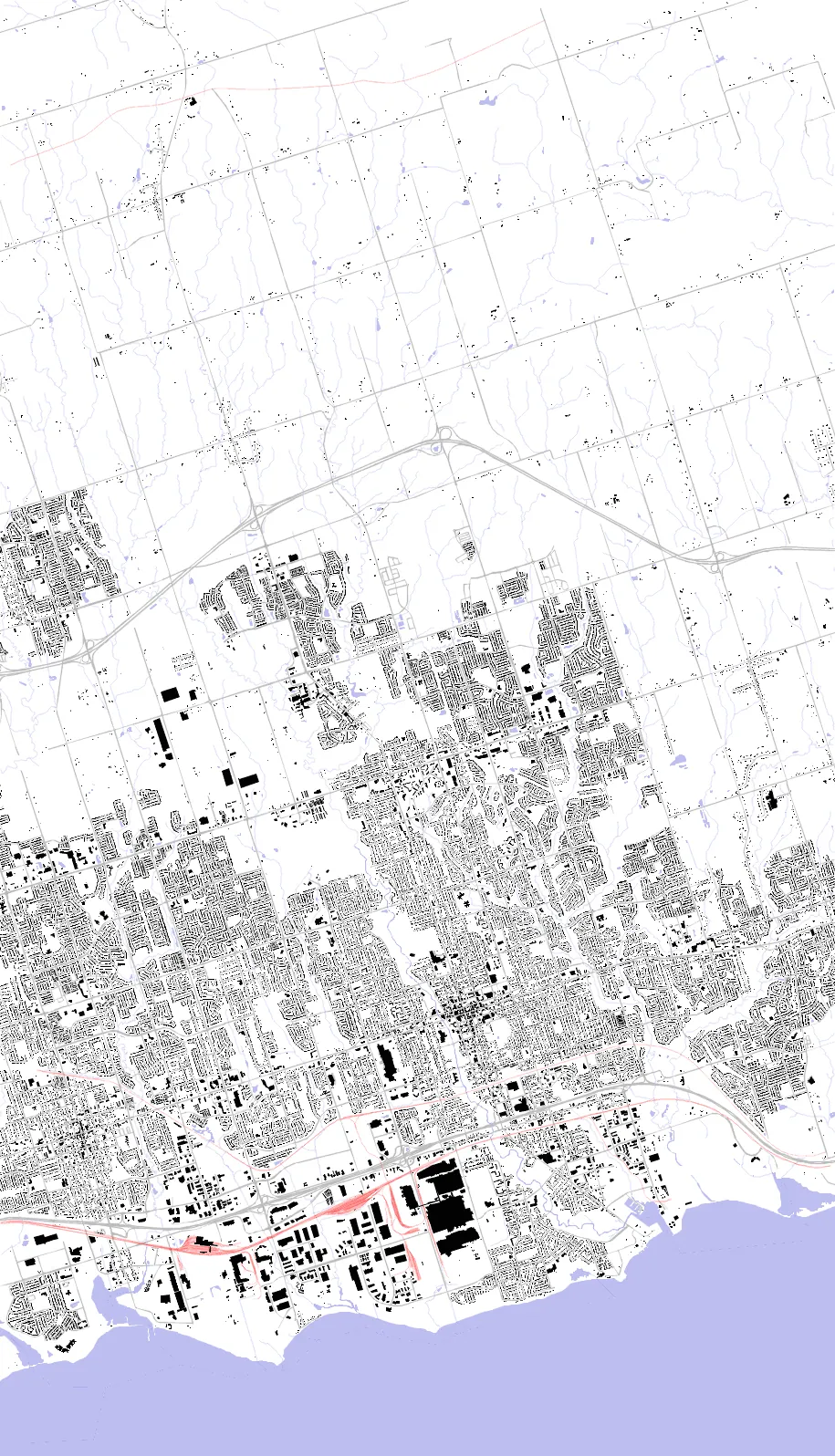 Oshawa Schwarzplan