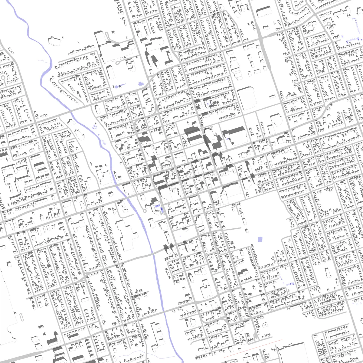 Oshawa Lageplan (2,5 km)