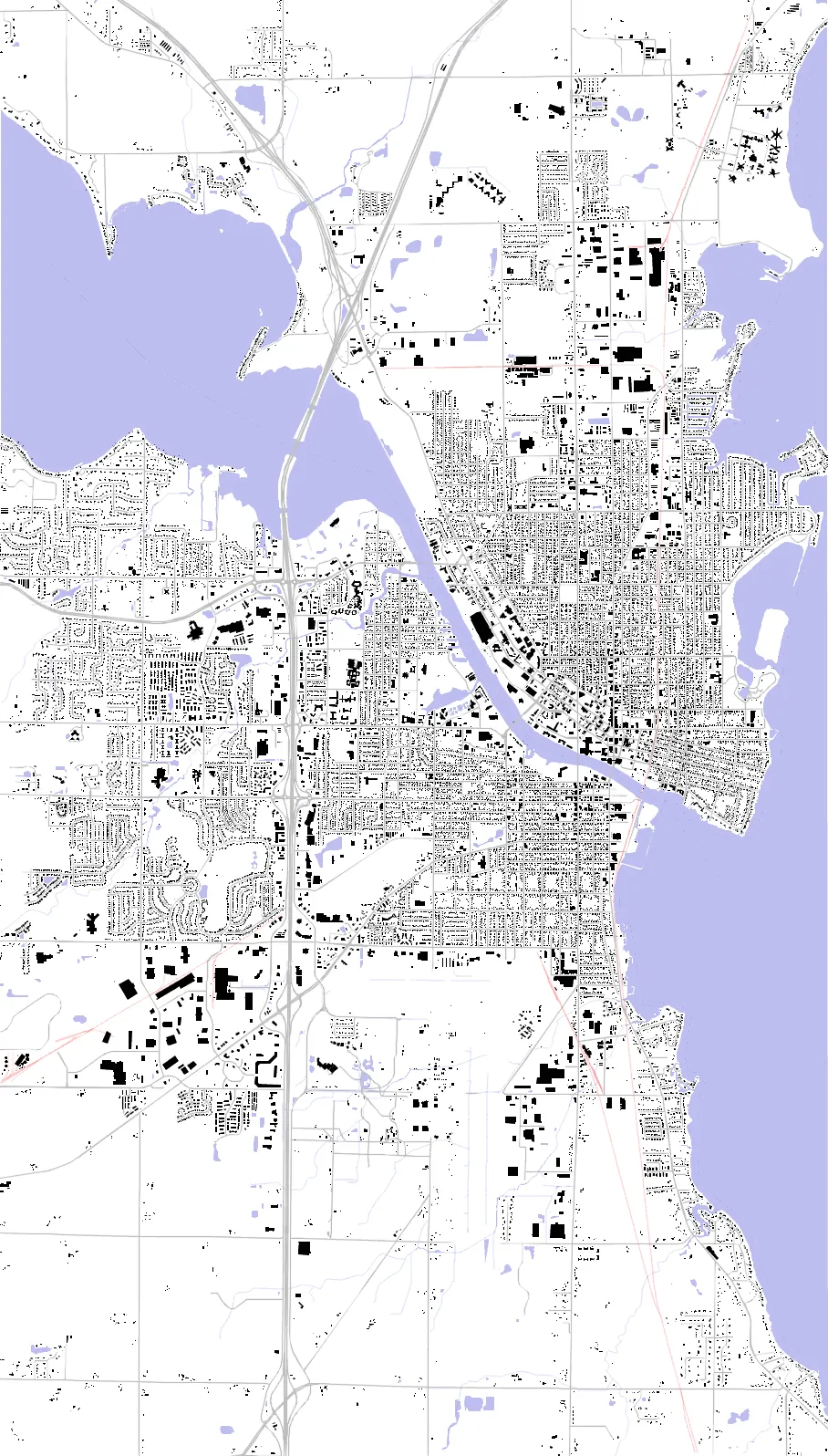 Oshkosh figure ground plan