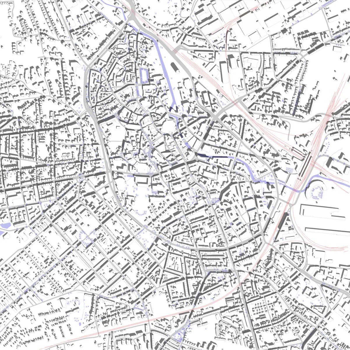 Osnabrück Lageplan (2,5 km)