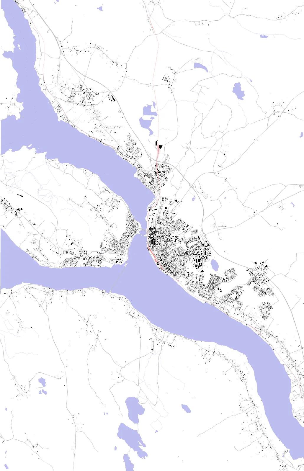 Östersund figure ground plan