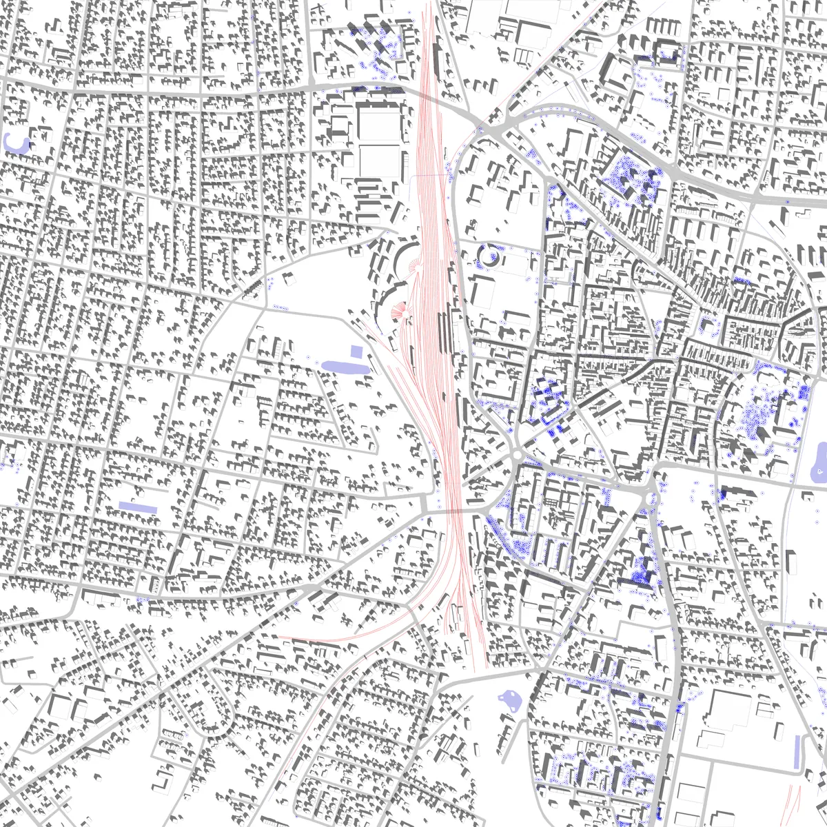 Ostrów Wielkopolski site plan (2.5 km)