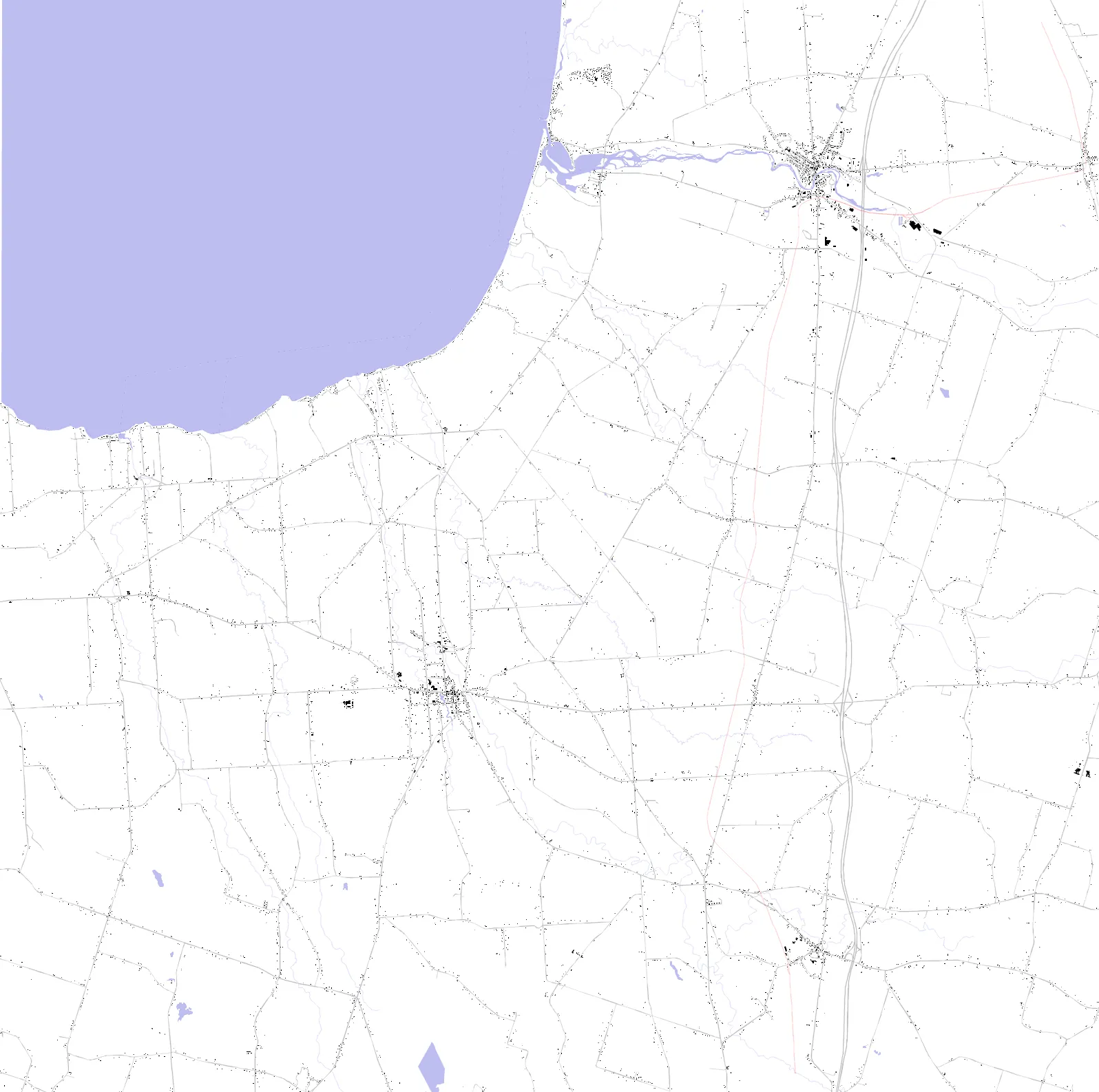 Oswego figure ground plan