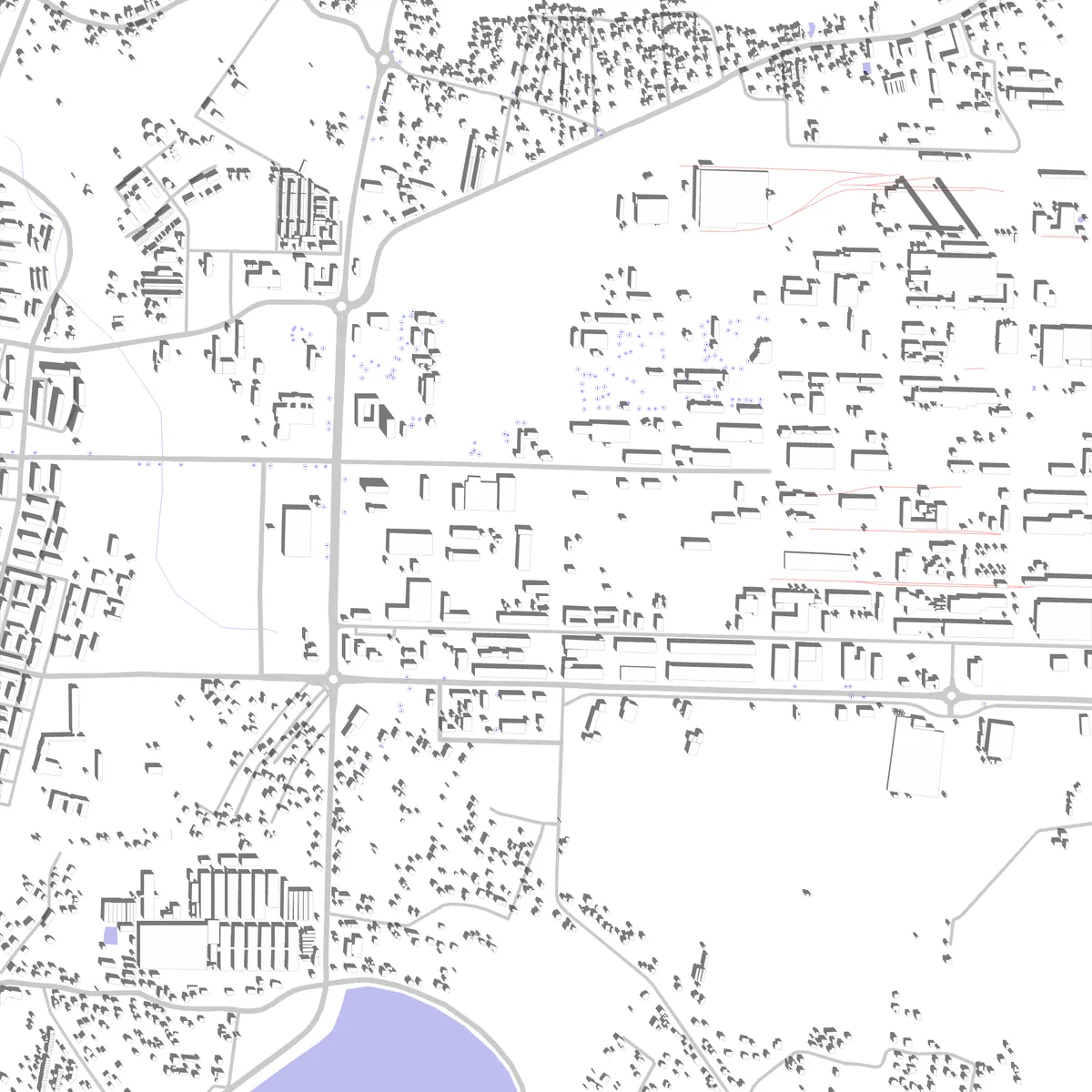 Oświęcim plan zagospodarowania (2,5 km)