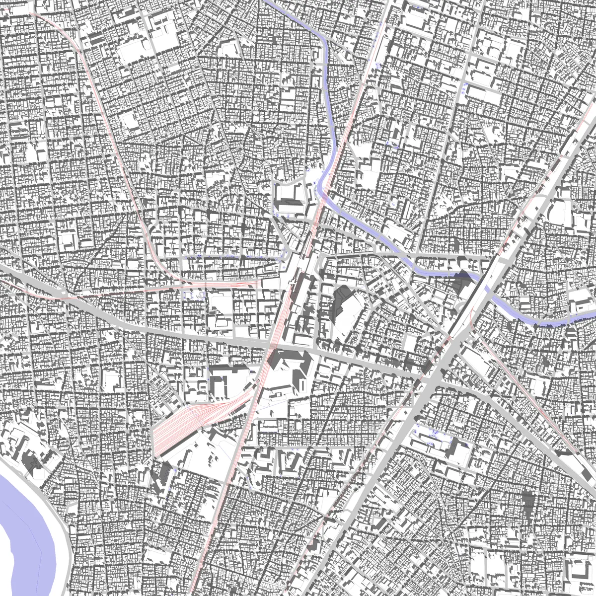 太田 敷地図 (2.5 km)