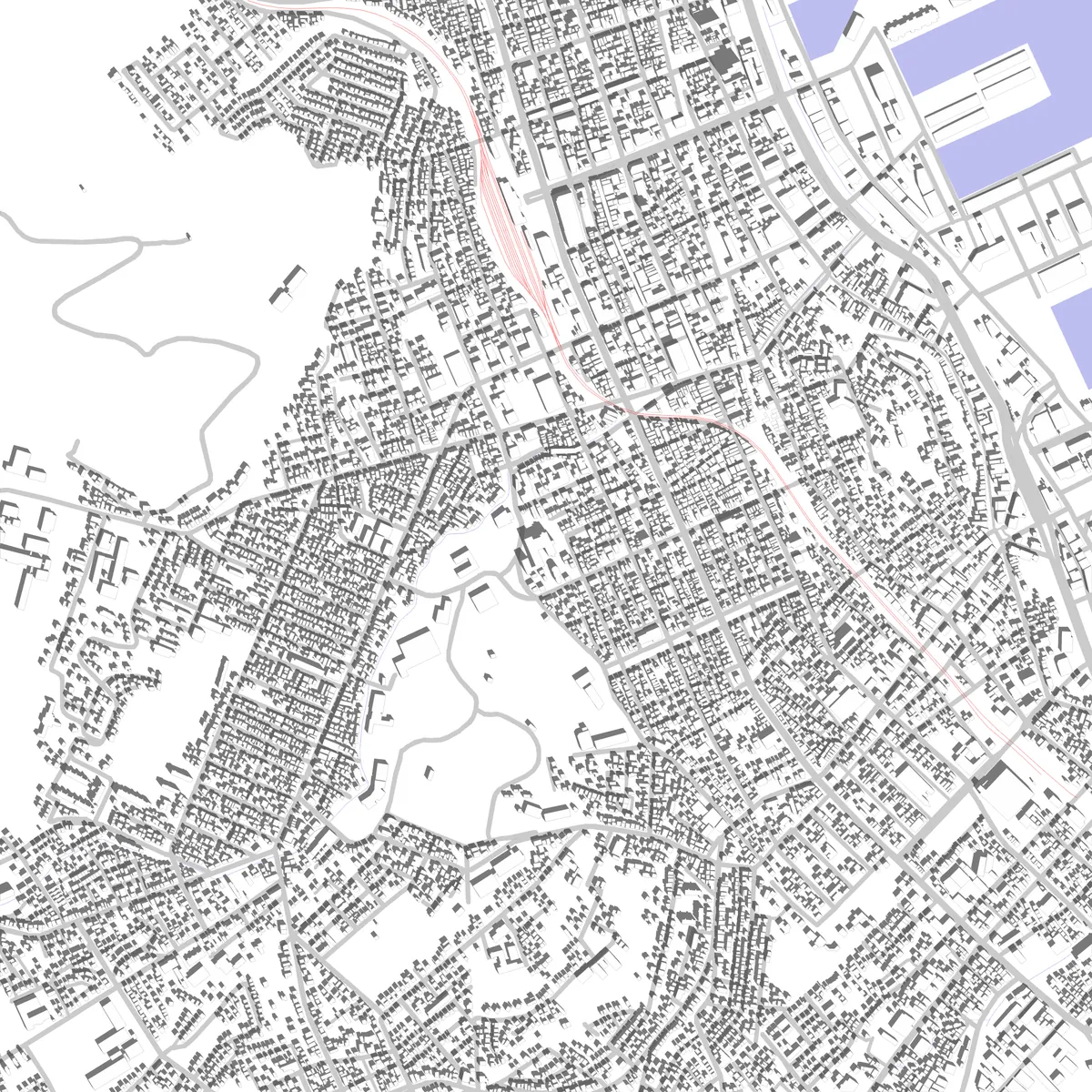 小樽 敷地図 (2.5 km)