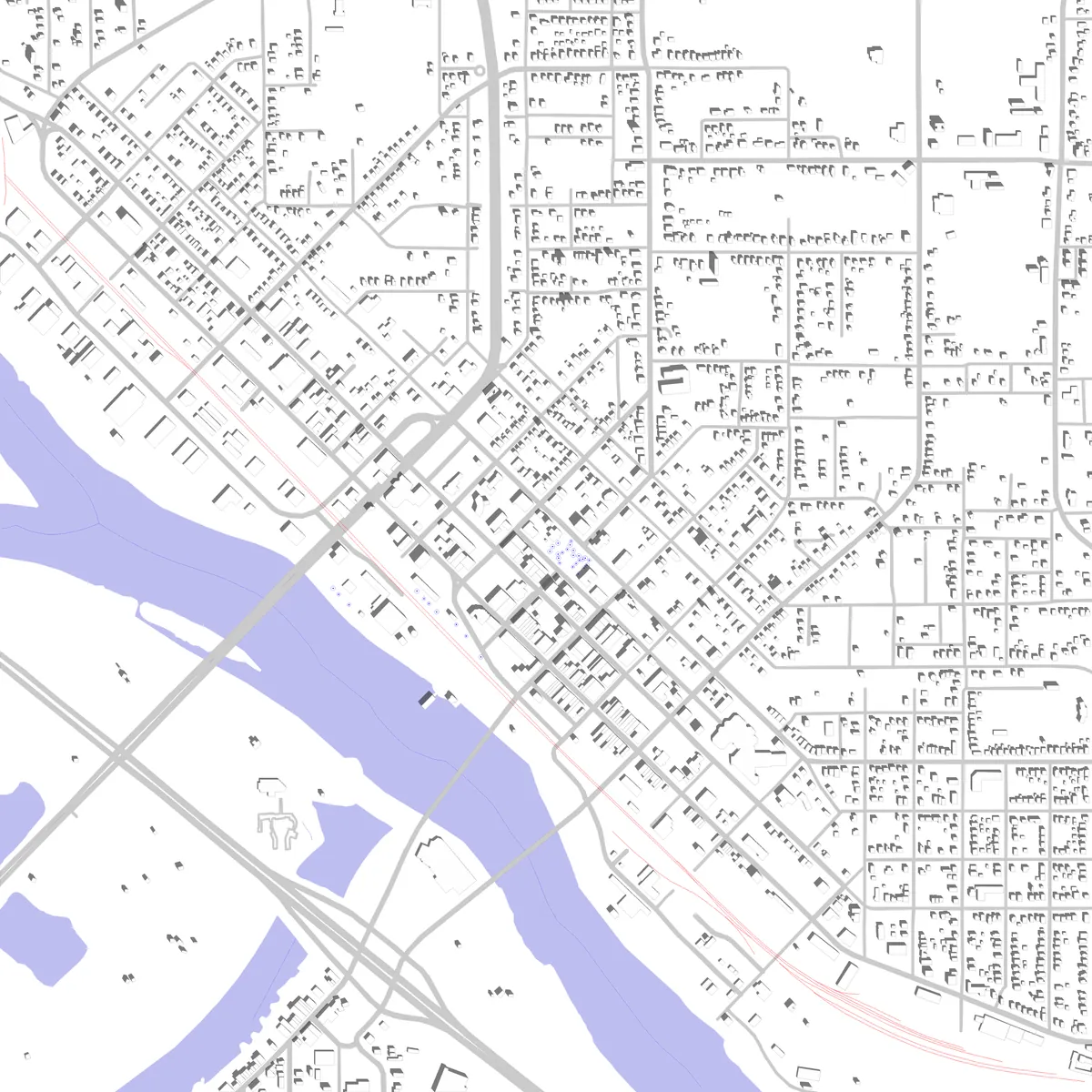Ottumwa site plan (2.5 km)