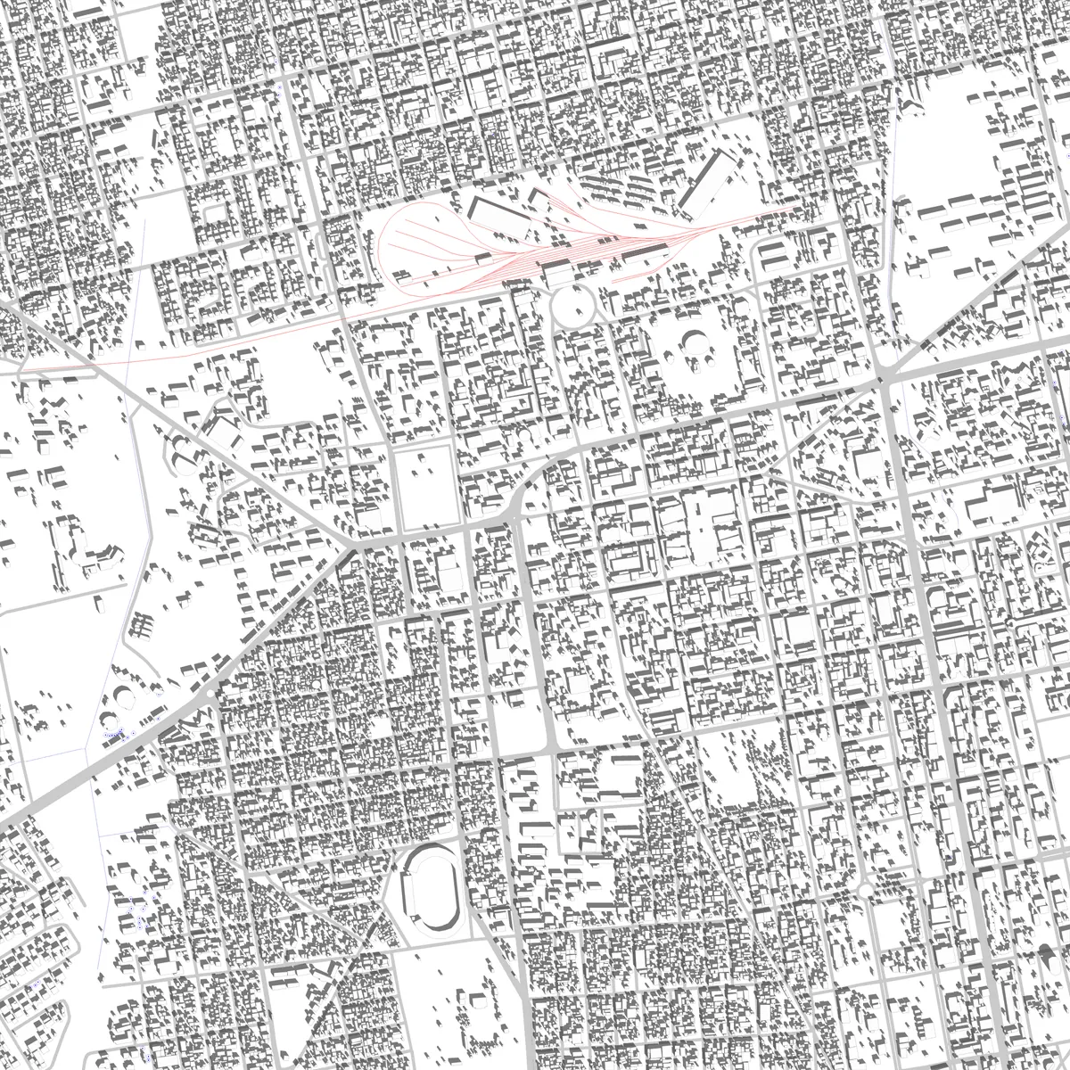 Ouagadougou site plan (2.5 km)