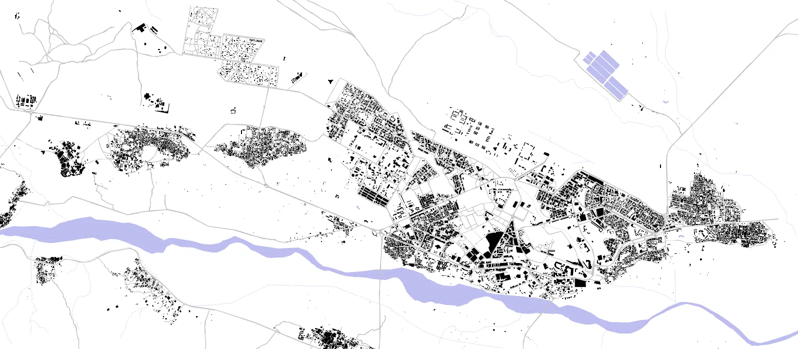 Ouarzazate figure ground plan