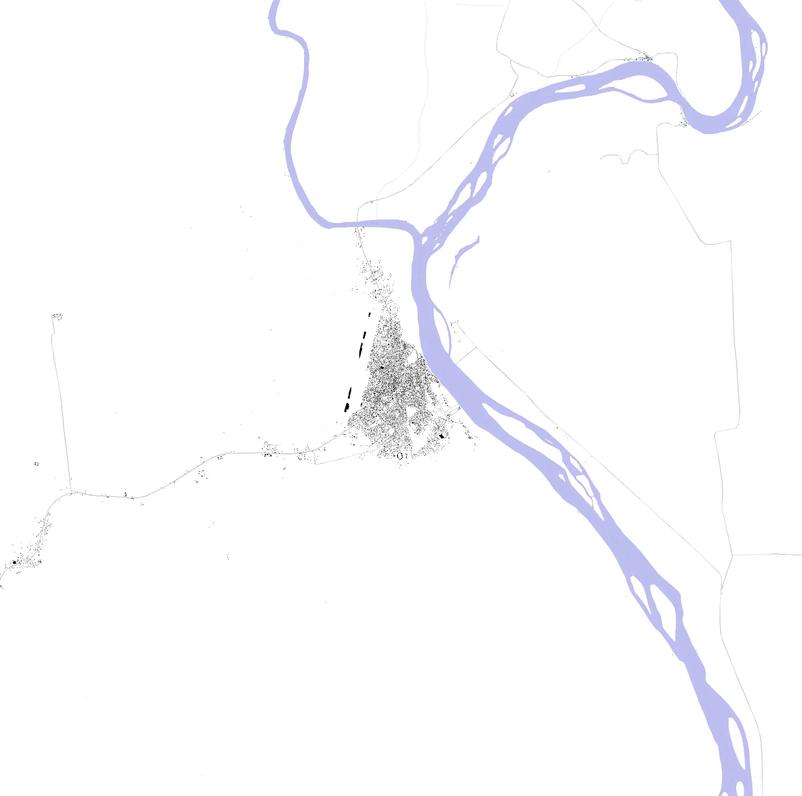 Ouesso figure ground plan