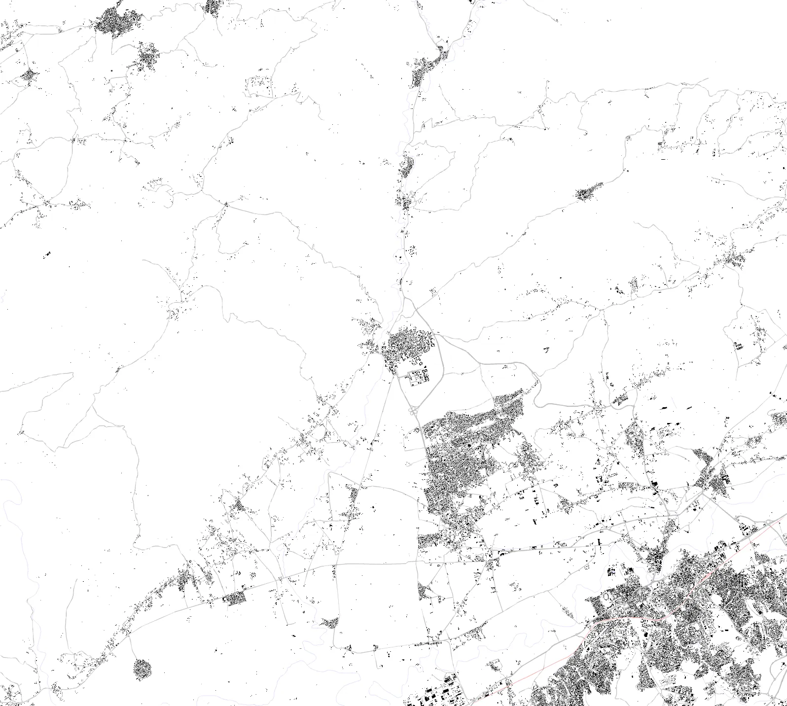 Ouled Fares figure ground plan