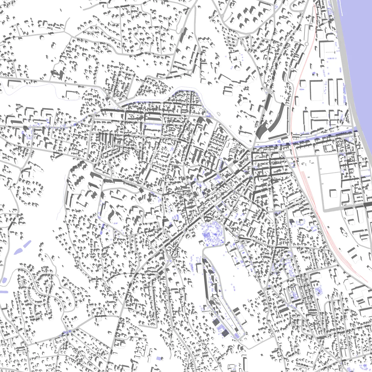 Oullins plan de situation (2,5 km)