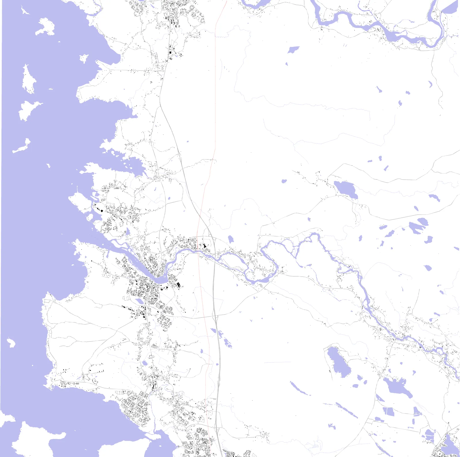 Oulu figure ground plan