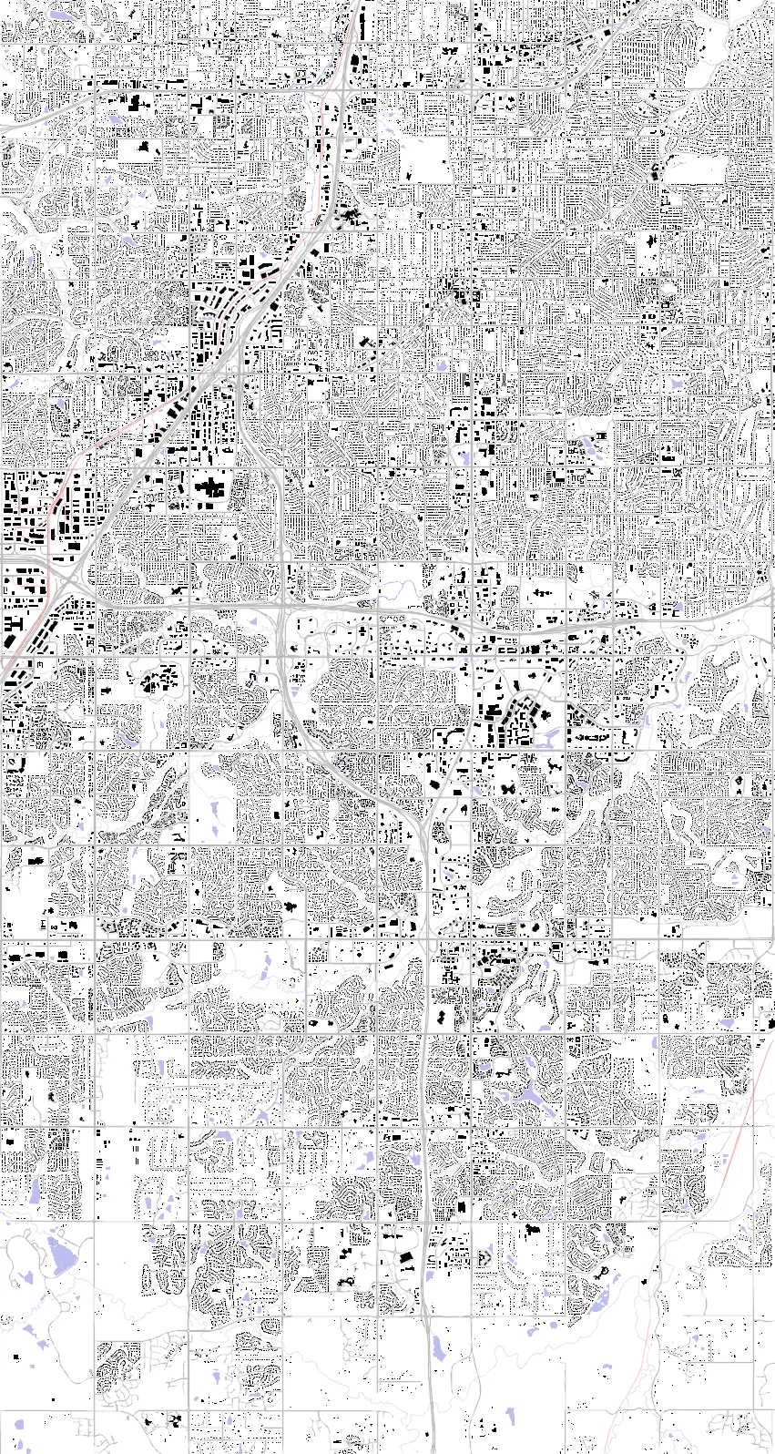 Overland Park figure ground plan