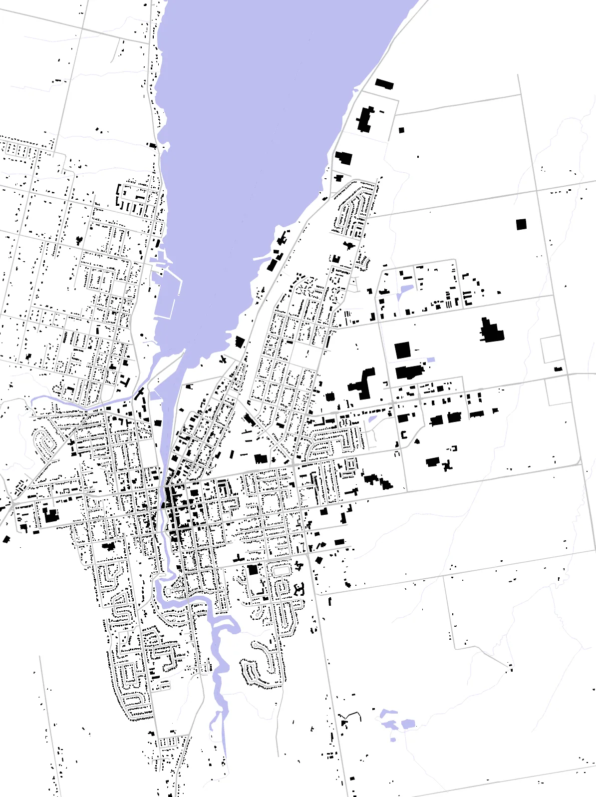 Owen Sound figure ground plan