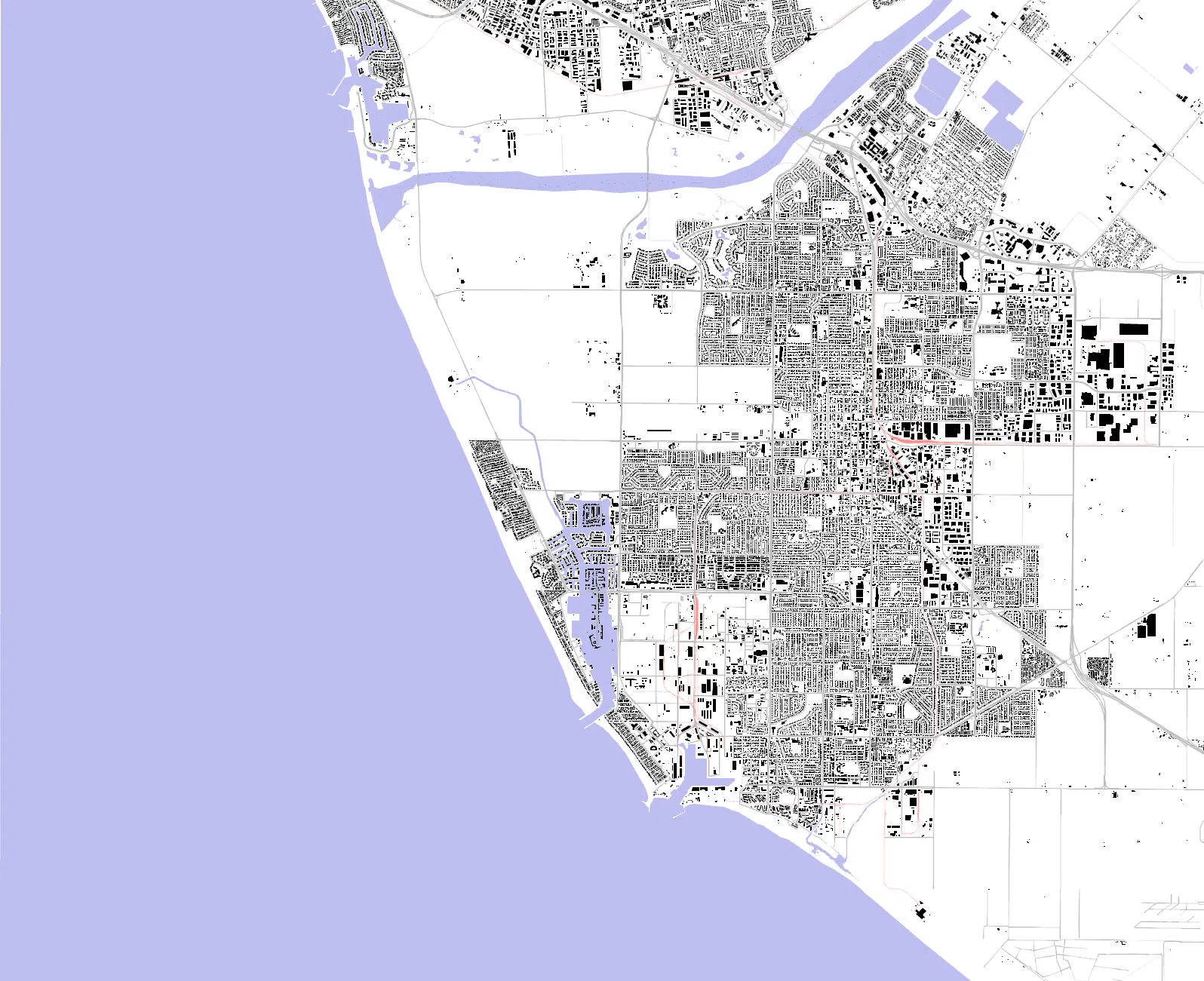 Oxnard figure ground plan