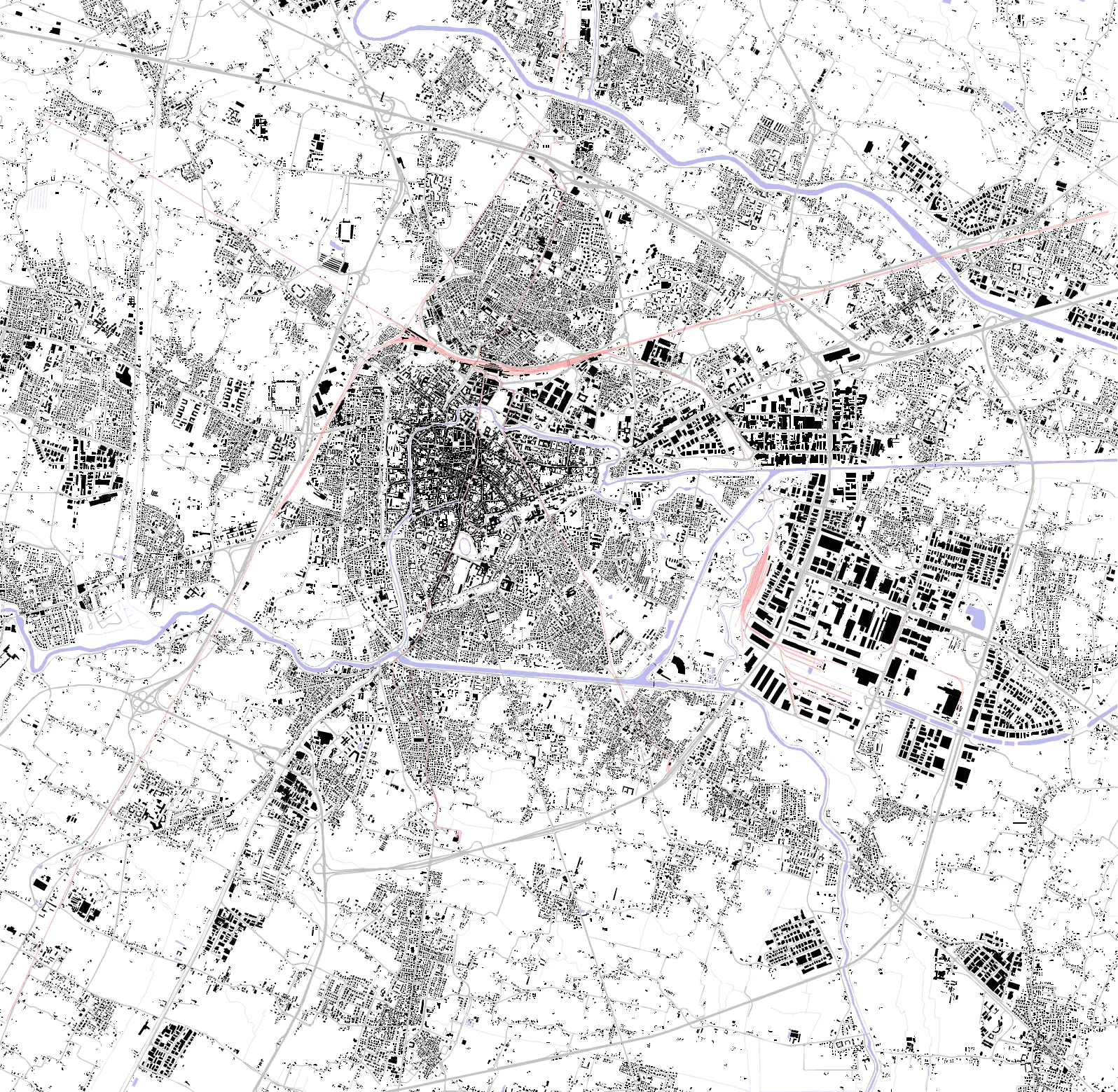 Padua figure ground plan