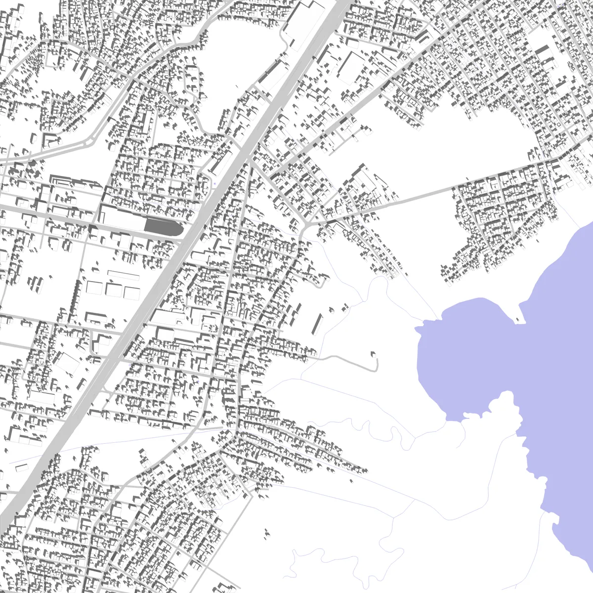 Palhoça planta de localização (2,5 km)