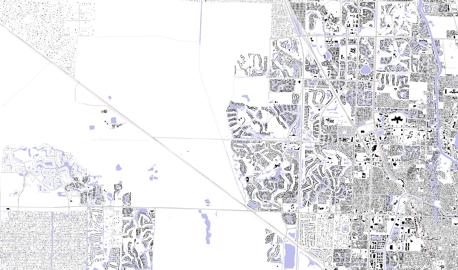 Palm Beach Gardens figure ground plan