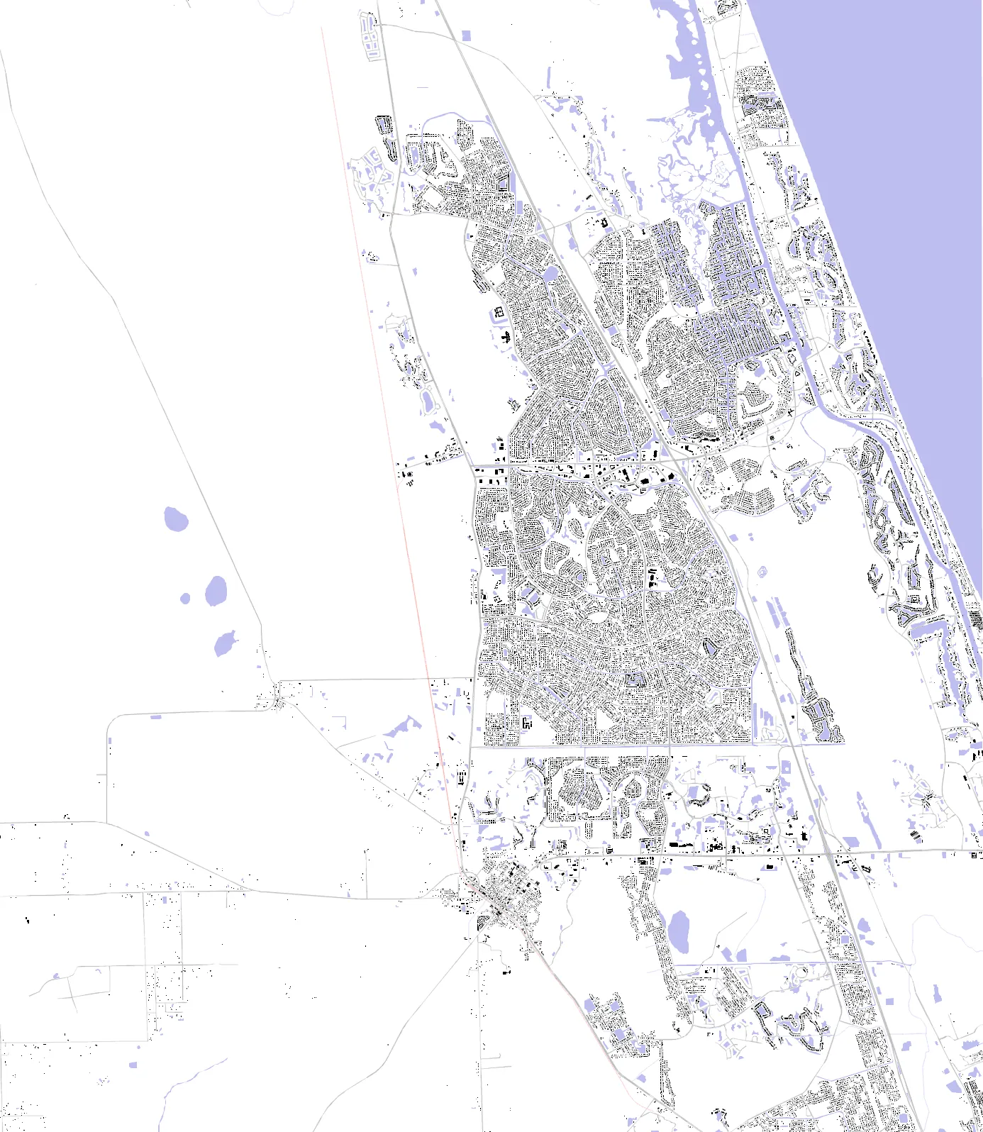 Palm Coast figure ground plan