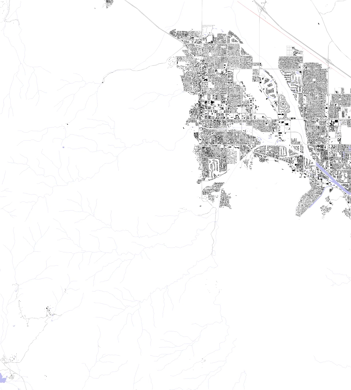 Palm Springs figure ground plan
