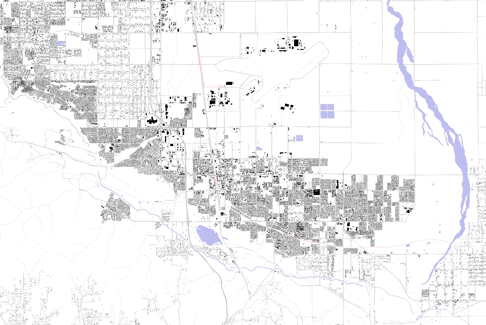 Palmdale figure ground plan
