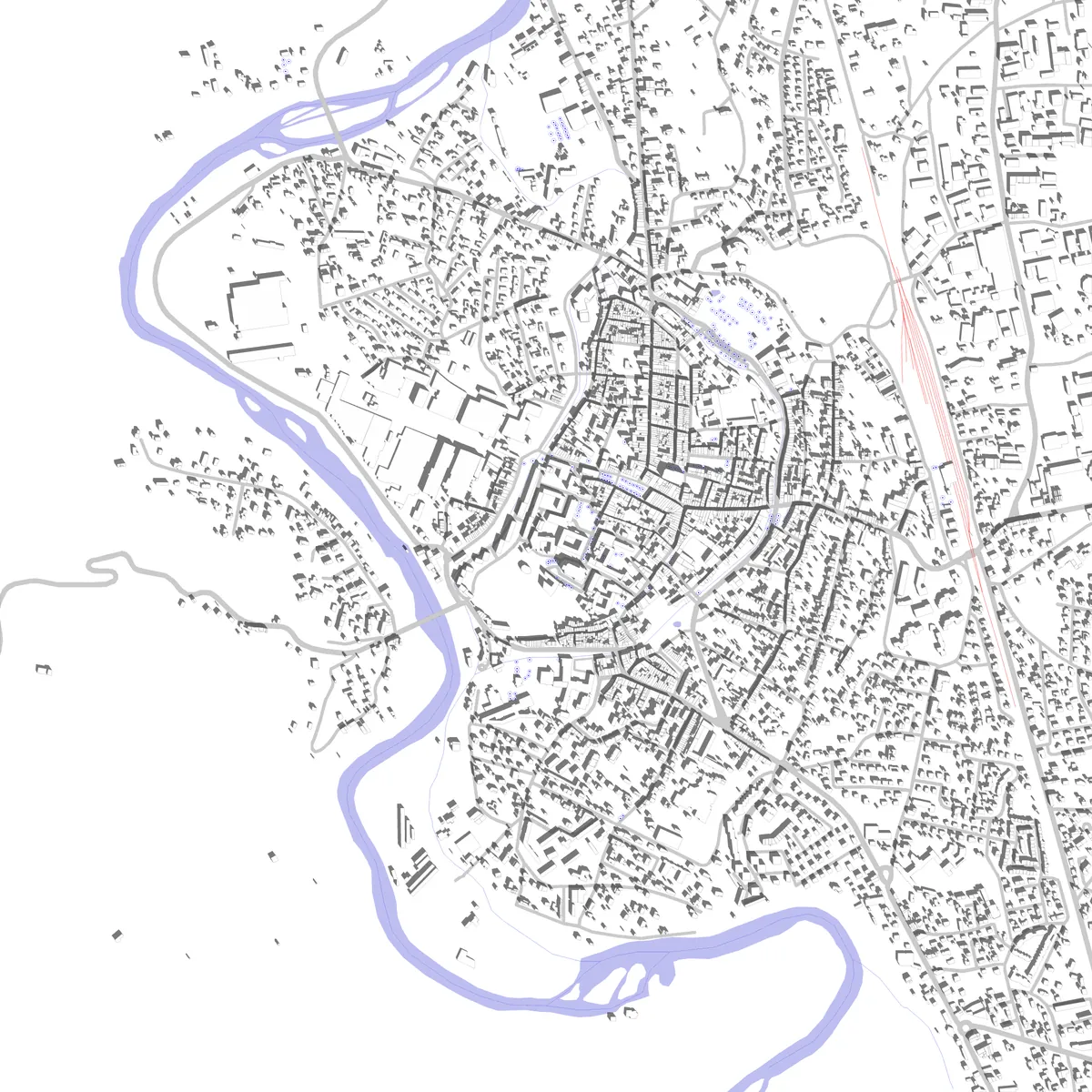 Pamiers site plan (2.5 km)