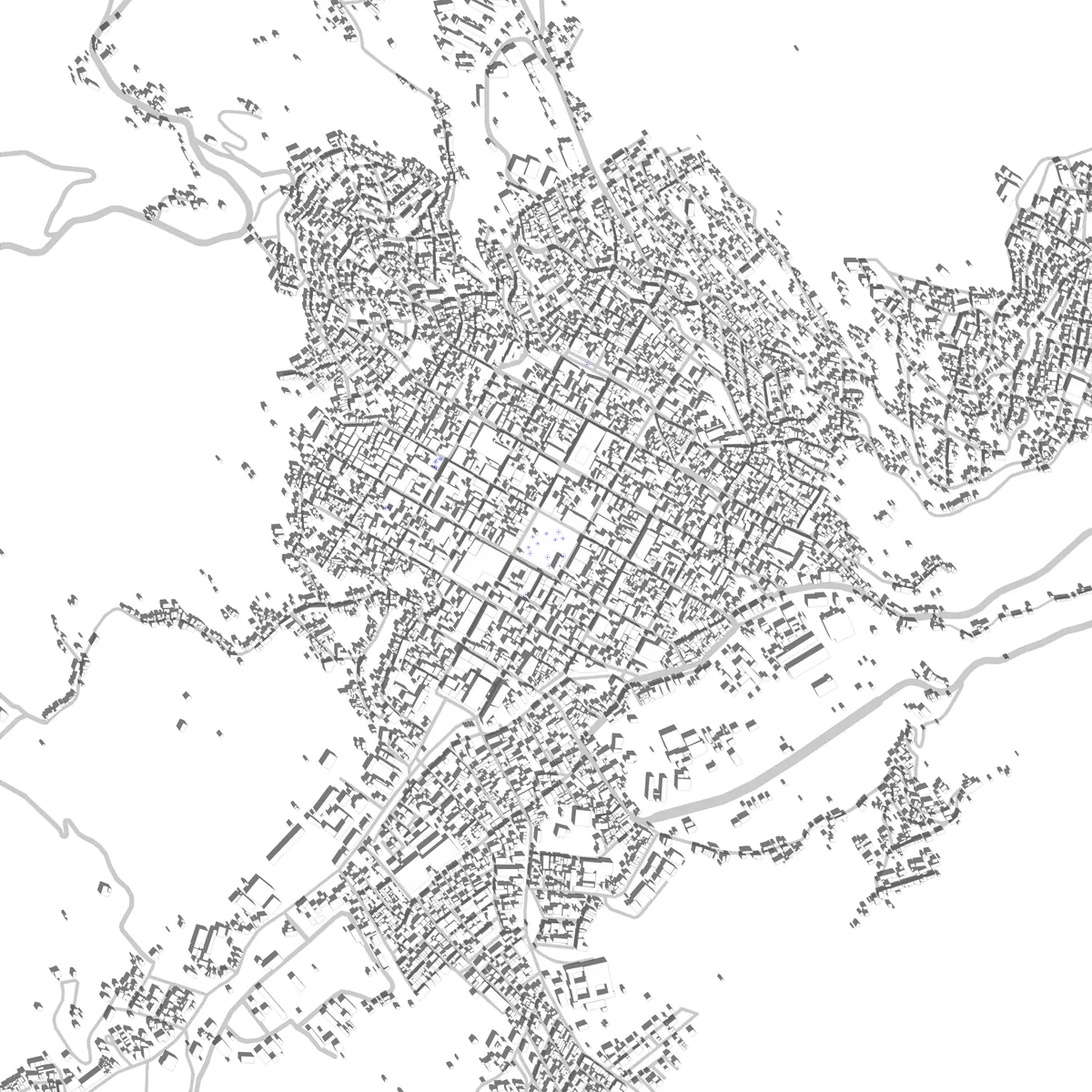 Pamplona plano de situación (2.5 km)