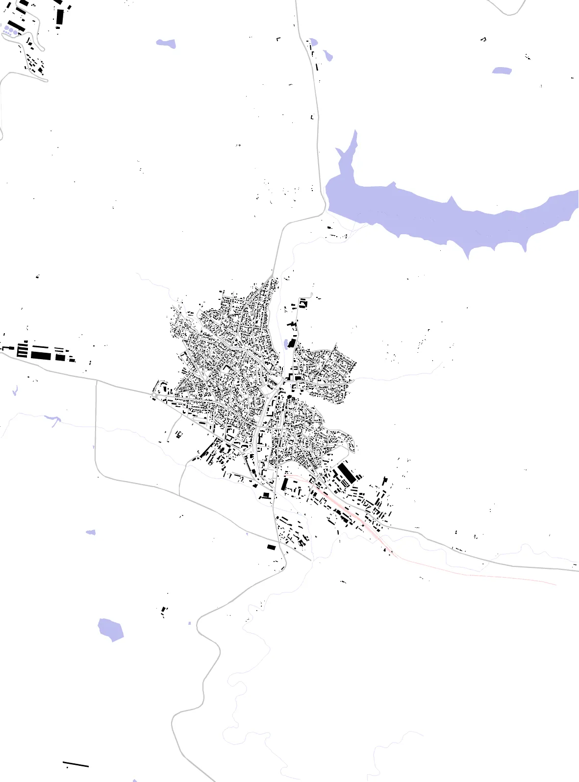 Panagyurishte figure ground plan