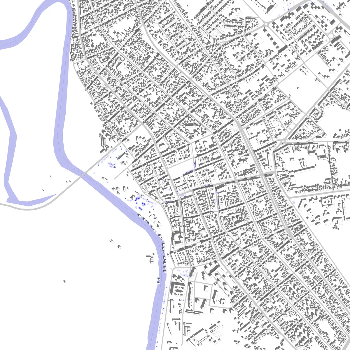 Pančevo site plan (2.5 km)