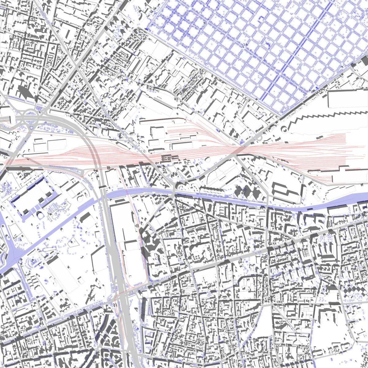 Pantin site plan (2.5 km)