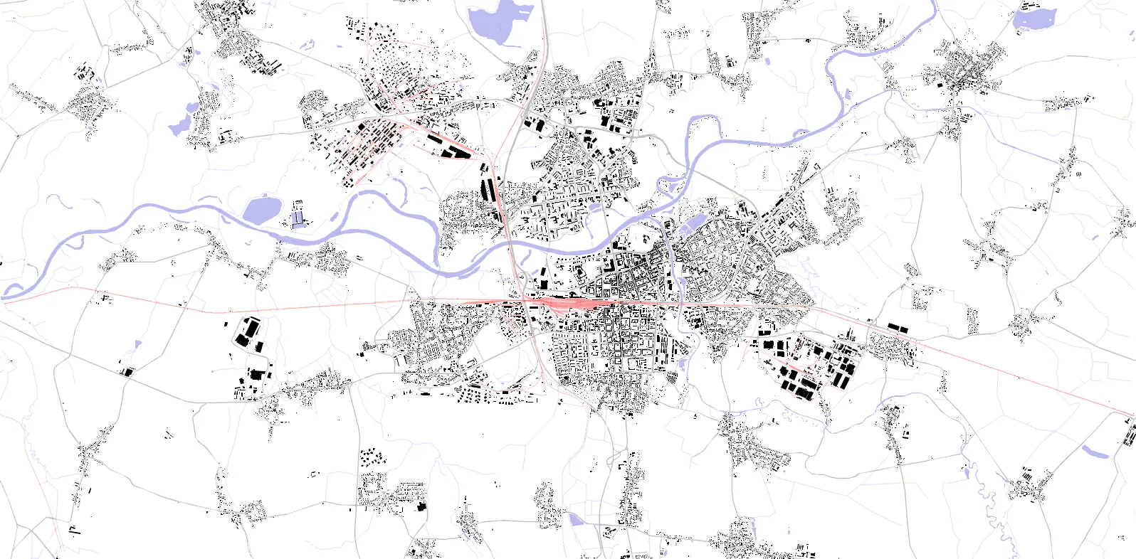 Pardubice figure ground plan