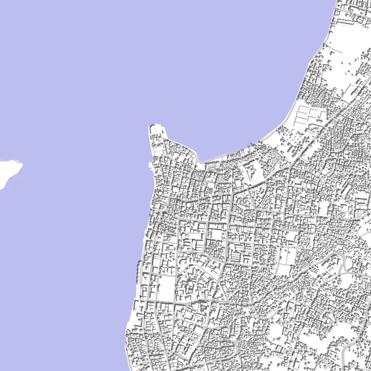 Parepare site plan (2.5 km)