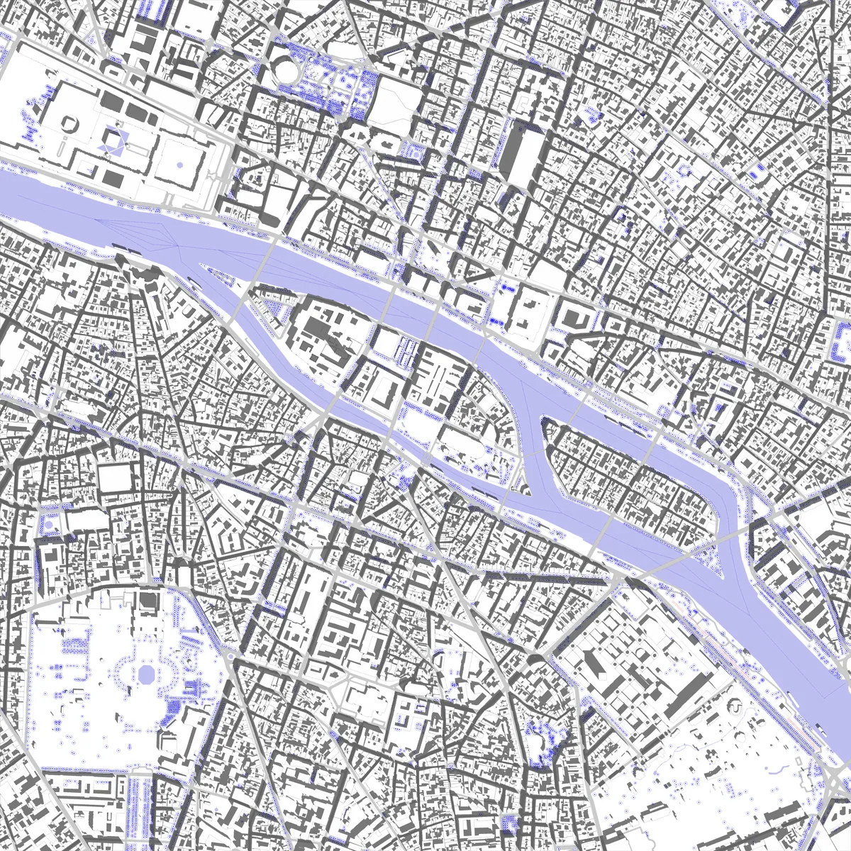 Paris site plan (2.5 km)
