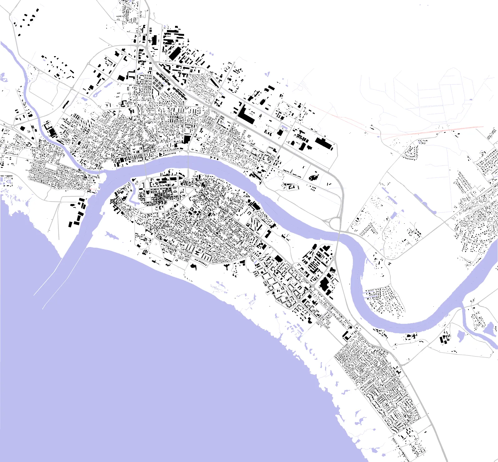 Pärnu figure ground plan
