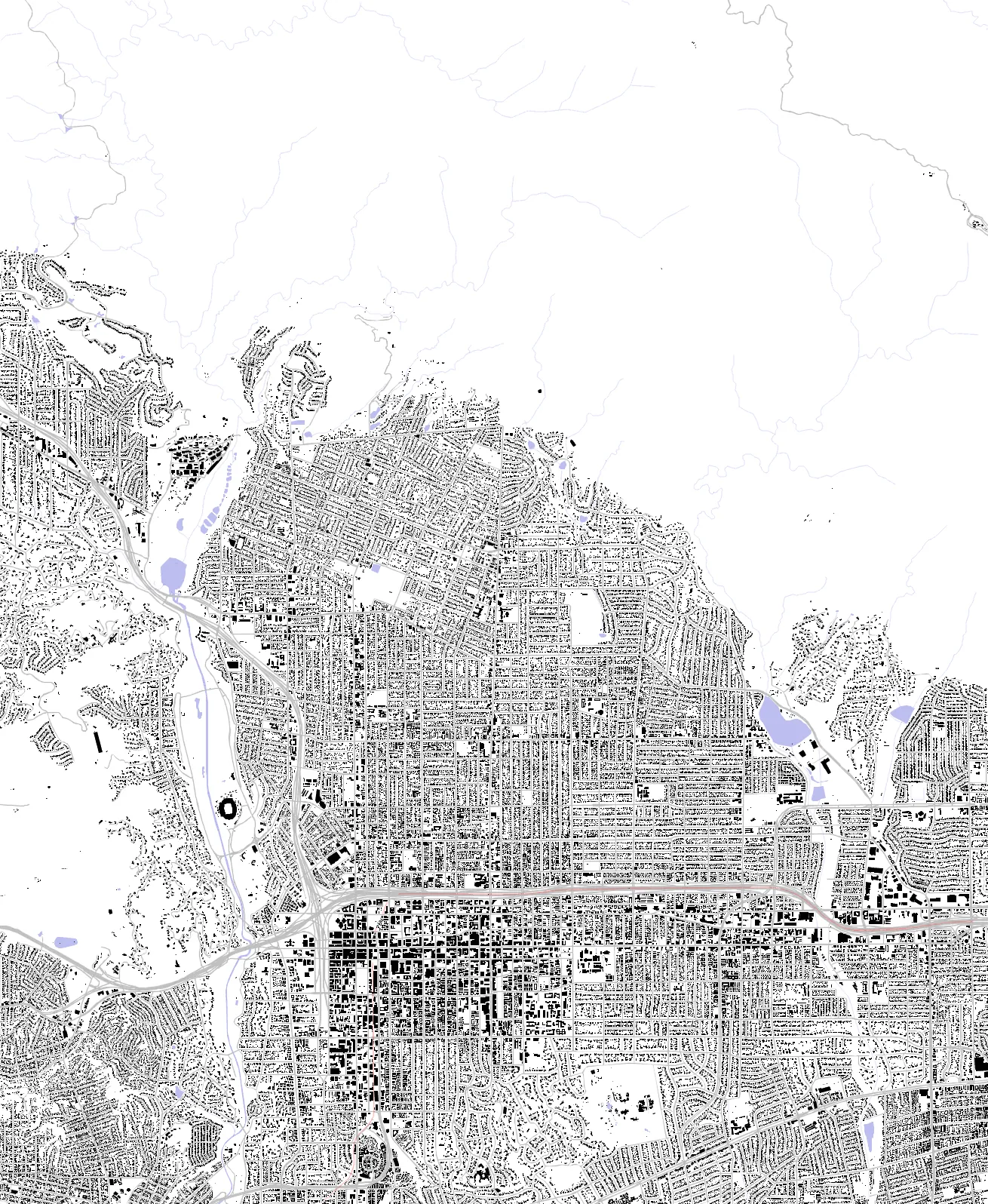 Pasadena figure ground plan