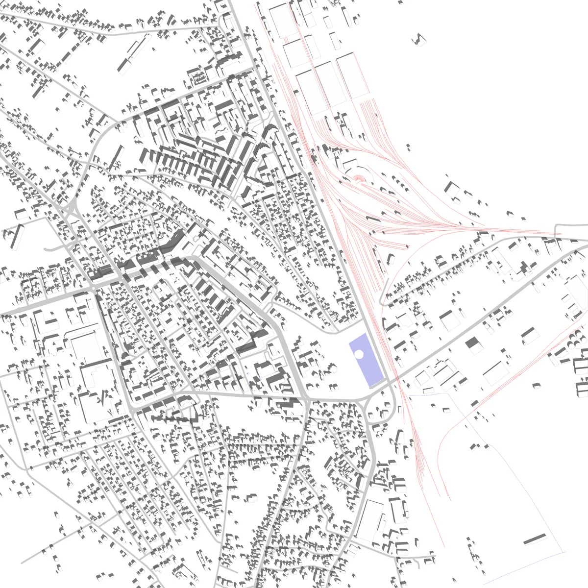 Pașcani site plan (2,5 km)