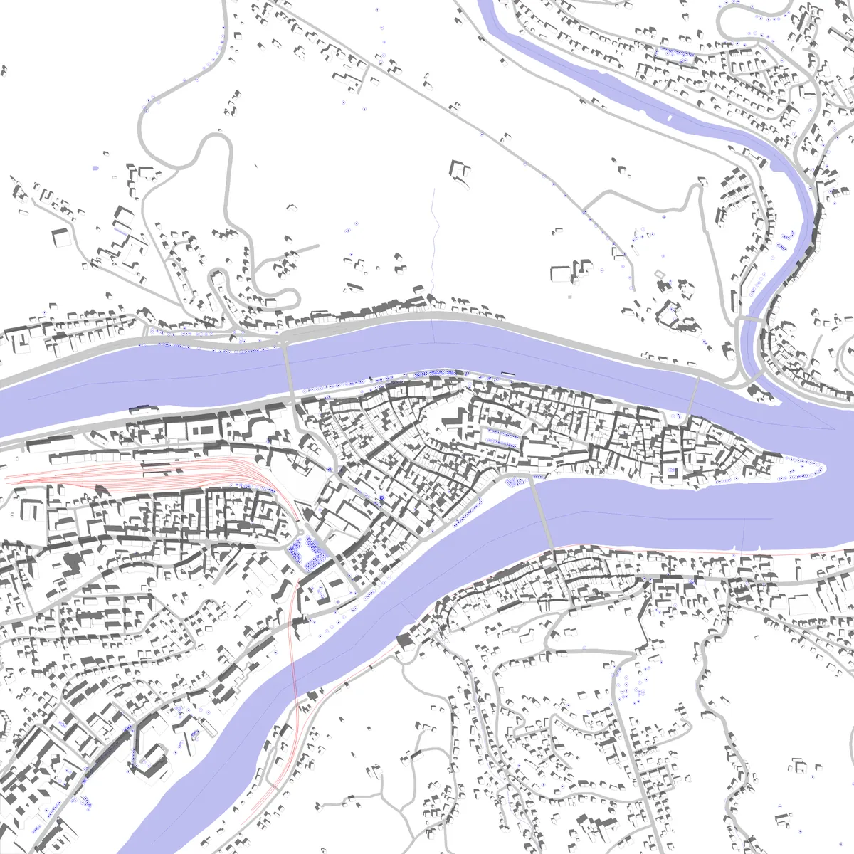 Passau Lageplan (2,5 km)