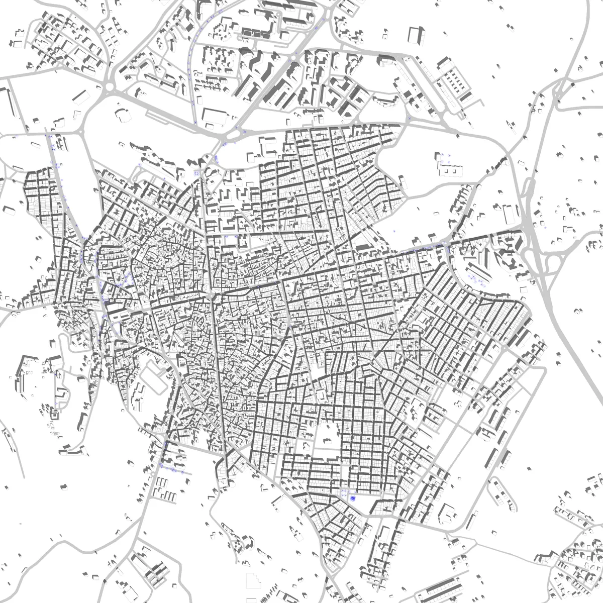 Paternò planimetria di sito (2.5 km)