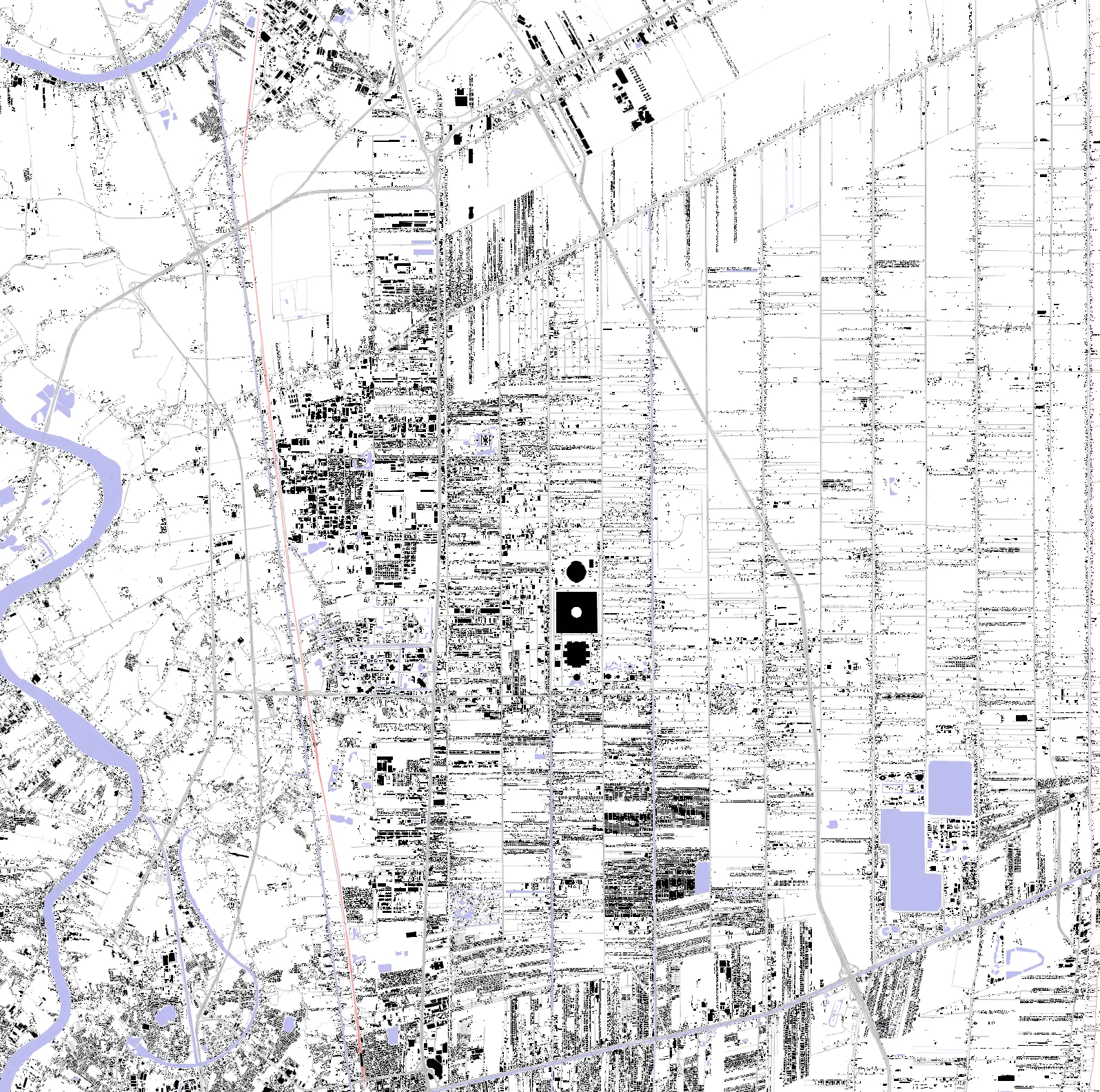Pathum Thani figure ground plan