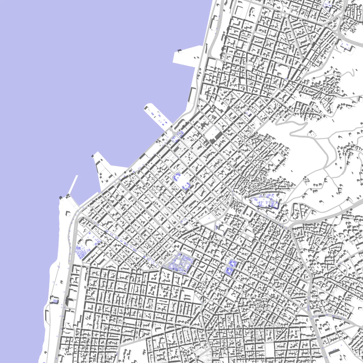 Patras site plan (2.5 km)
