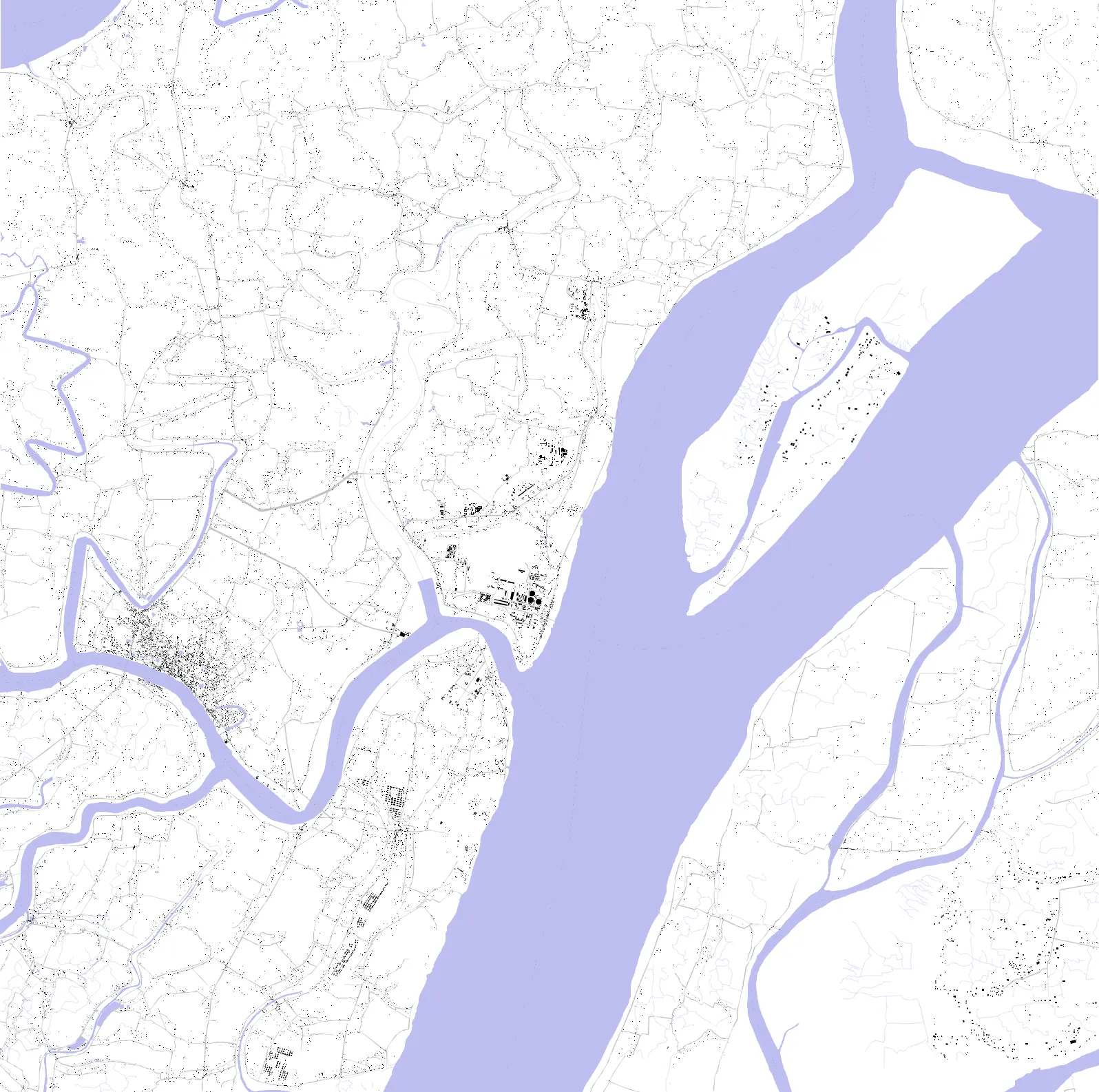 Patuakhali figure ground plan