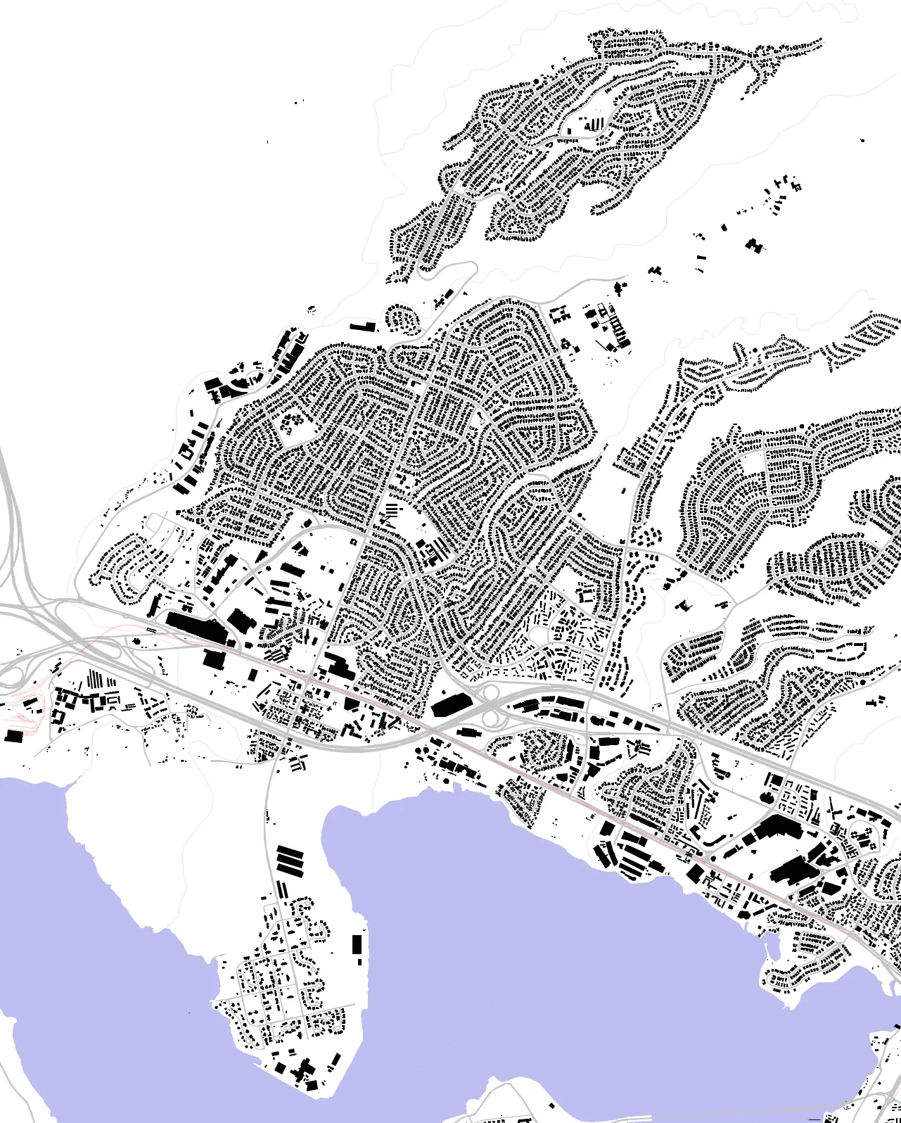 Pearl City figure ground plan