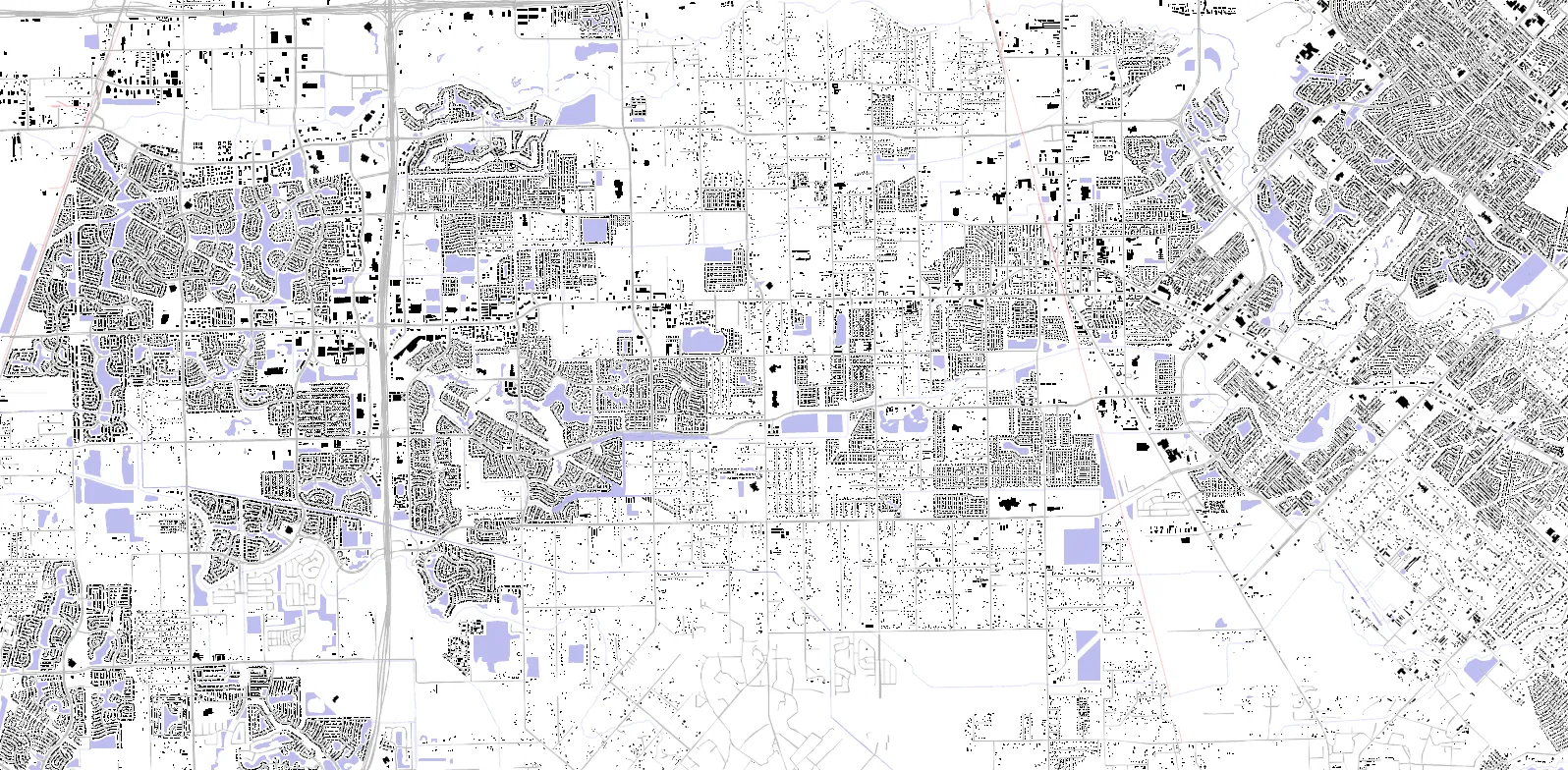 Pearland figure ground plan